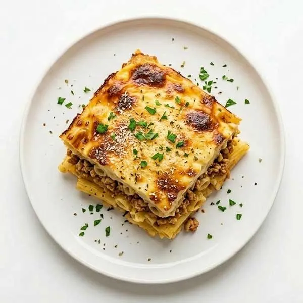 Greek pastitsio chicken bake